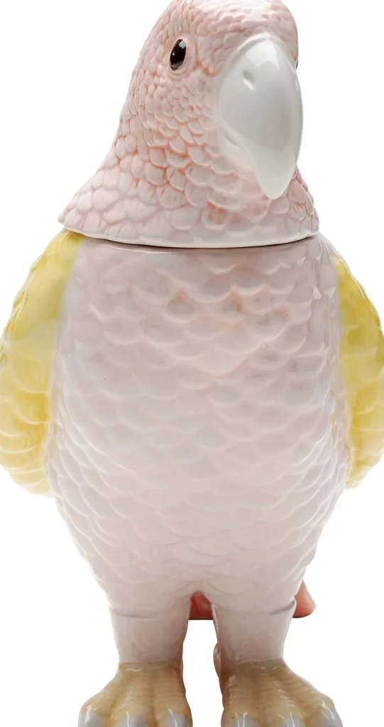 Scatola deco Exotic Bird giallo 23cm - KARE