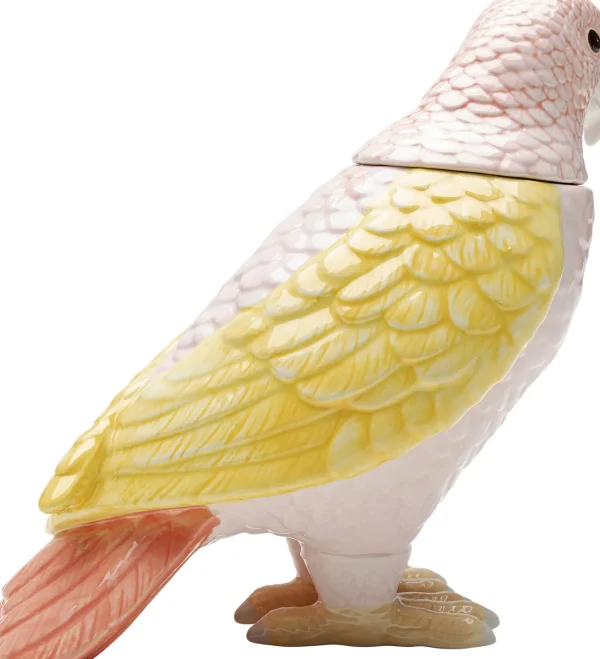 Scatola deco Exotic Bird giallo 23cm - KARE
