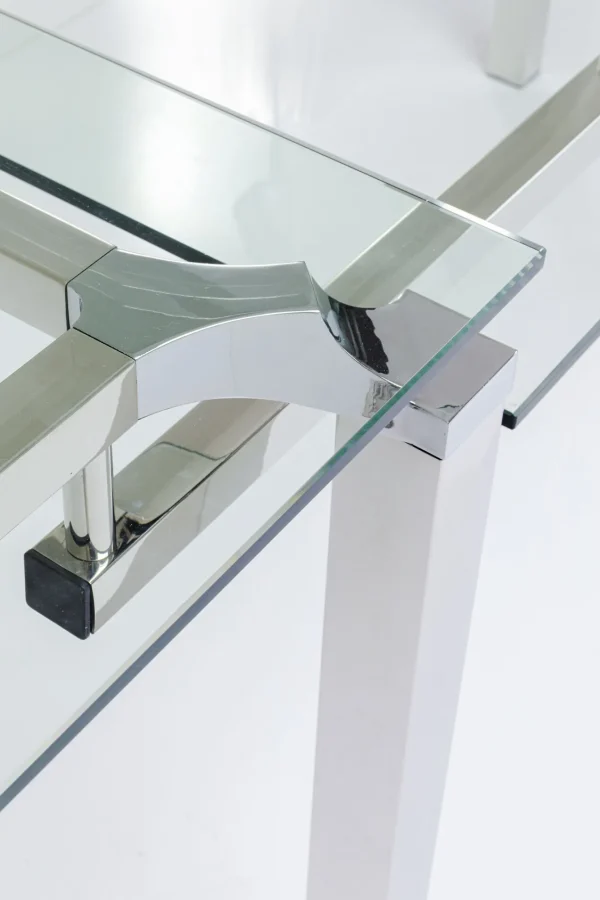 Scrivania D'angolo Lorenco Cromato 210x180cm - KARE