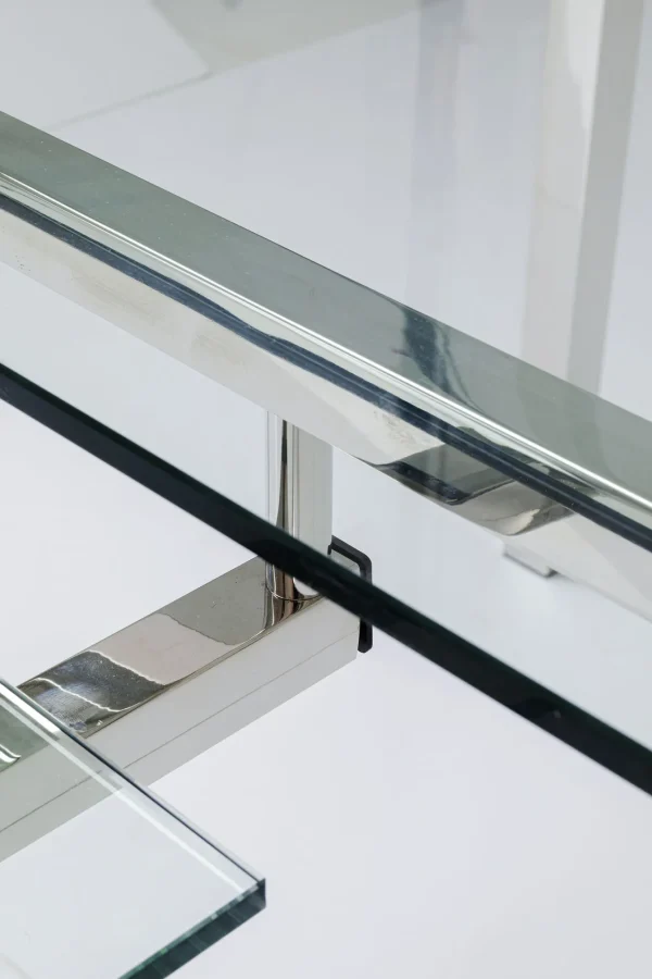 Scrivania D'angolo Lorenco Cromato 210x180cm - KARE
