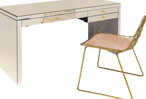 SCRIVANIA LUXURY CHAMPAGNE 140X60CM - KARE