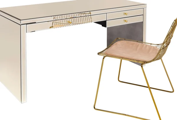 SCRIVANIA LUXURY CHAMPAGNE 140X60CM - KARE