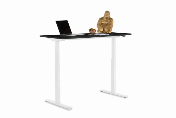 Scrivania Office bianco nero 140x70 - KARE