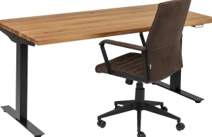 Scrivania Office Jackie quercia nero 160x80 - KARE