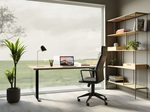 Scrivania Office Jackie quercia nero 160x80 - KARE