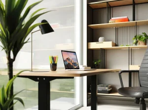 Scrivania Office Jackie quercia nero 160x80 - KARE