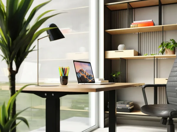 Scrivania Office Jackie quercia nero 160x80 - KARE