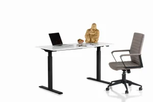 SCRIVANIA OFFICE NERO BIANCO 120X70 - KARE
