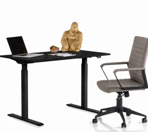 Scrivania Office nero nero 120x70 - KARE