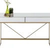 Scrivania Soran oro 120x50cm - KARE