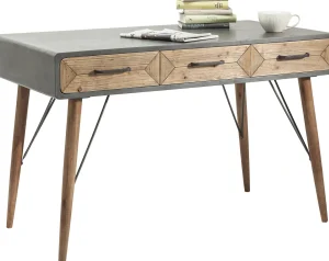 SCRIVANIA X FACTORY 120X60CM 3 CASSETTI - KARE