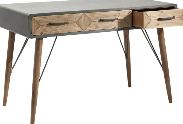 SCRIVANIA X FACTORY 120X60CM 3 CASSETTI - KARE