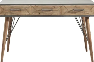 SCRIVANIA X FACTORY 120X60CM 3 CASSETTI - KARE