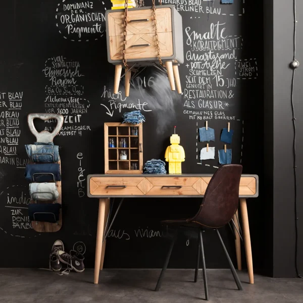SCRIVANIA X FACTORY 120X60CM 3 CASSETTI - KARE