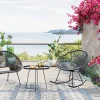 Sedia a dondolo Acapulco nero - KARE