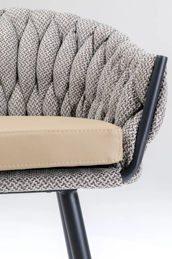 Sedia bar Knot Tweed - KARE
