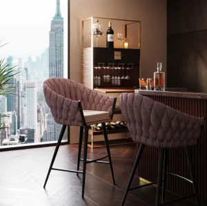 Sedia bar Knot Tweed - KARE
