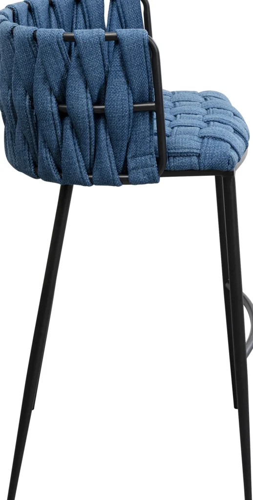 Sedia bar Saluti blu 77cm - KARE