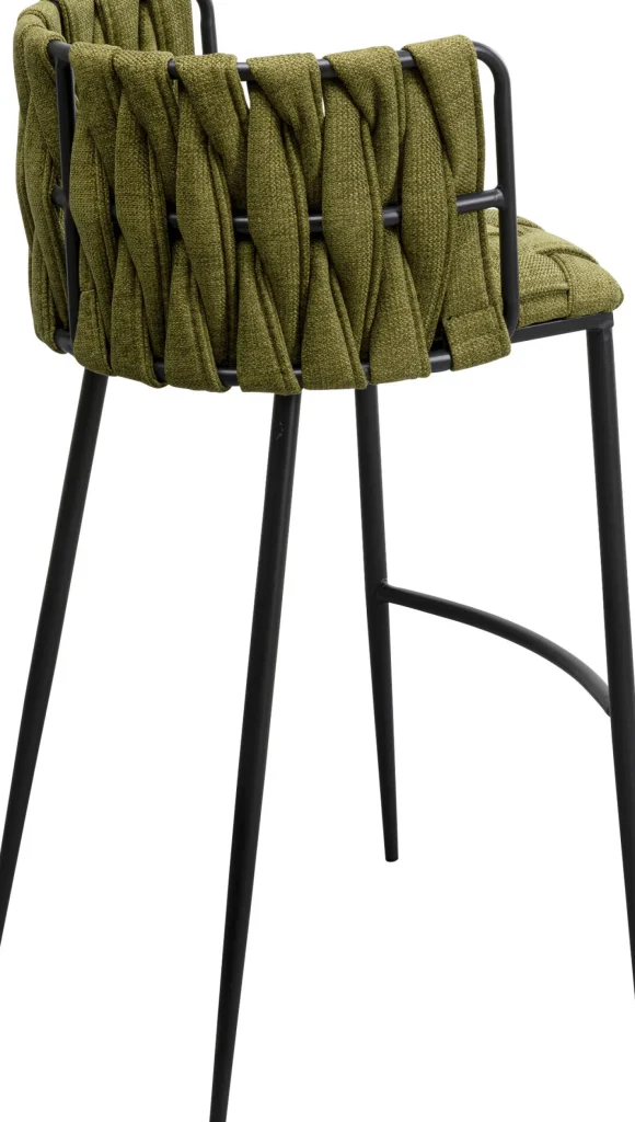 Sedia bar Saluti verde scuro 77cm - KARE