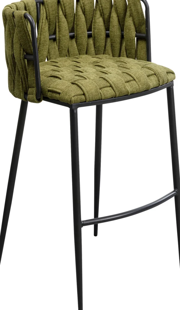 Sedia bar Saluti verde scuro 77cm - KARE