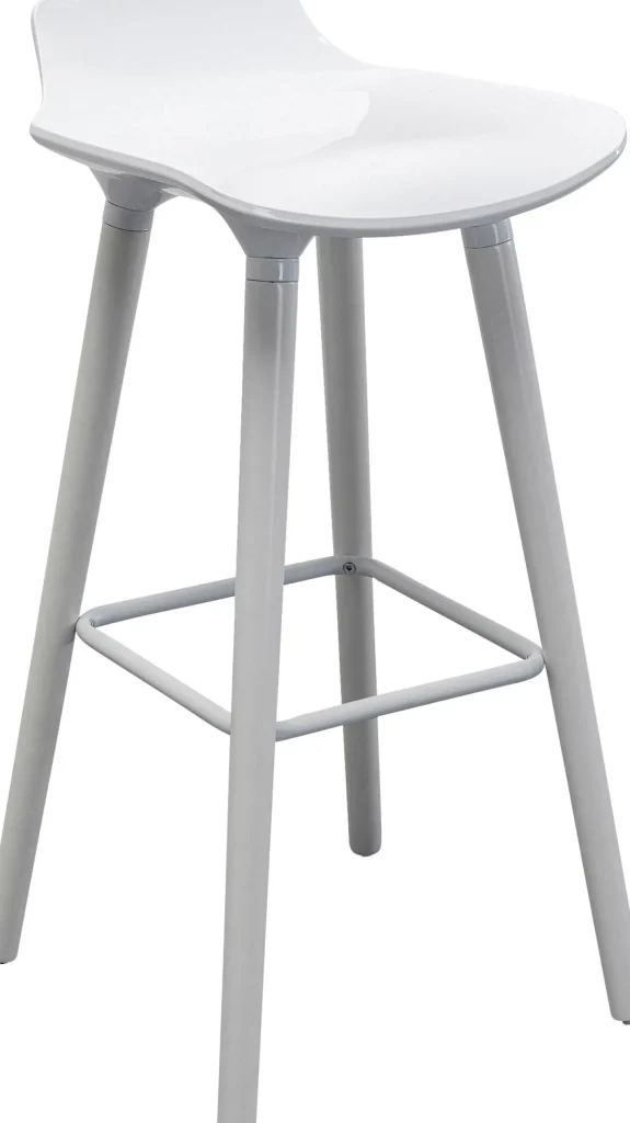 Sedia bar York Bianco 75cm - KARE