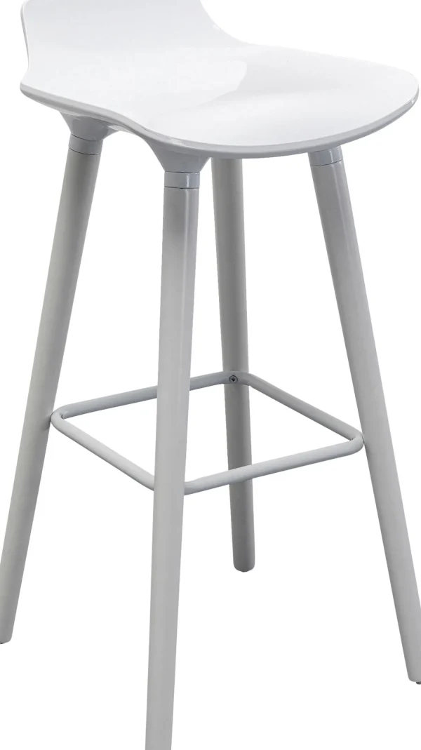 Sedia bar York Bianco 75cm - KARE