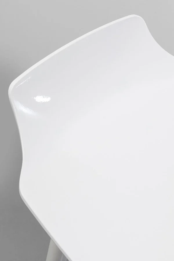 Sedia bar York Bianco 75cm - KARE