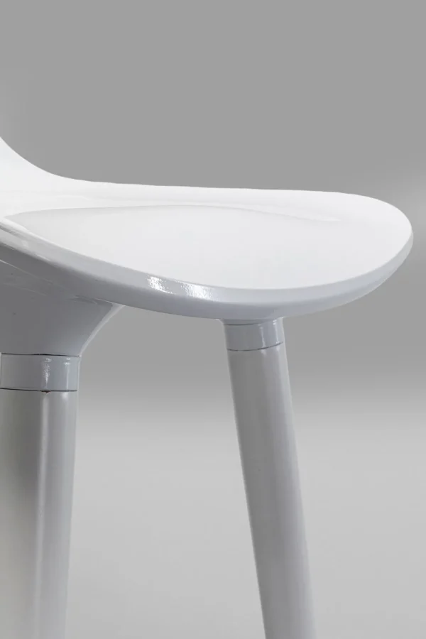 Sedia bar York Bianco 75cm - KARE