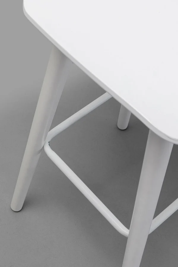 Sedia bar York Bianco 75cm - KARE