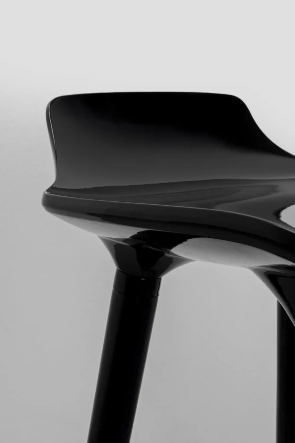 Sedia bar York Nero 75cm - KARE