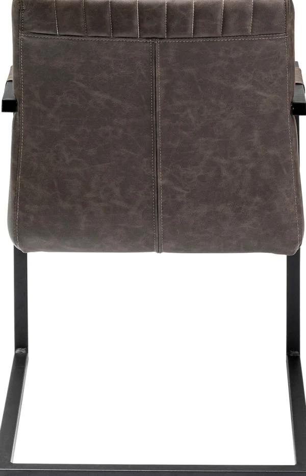 Sedia cantilever Thamos marrone - KARE