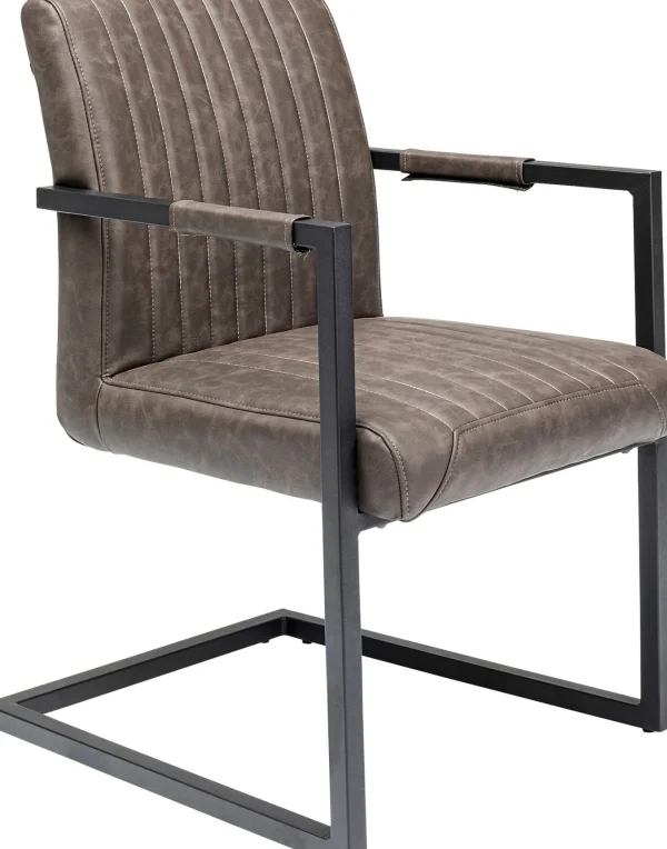 Sedia cantilever Thamos marrone - KARE