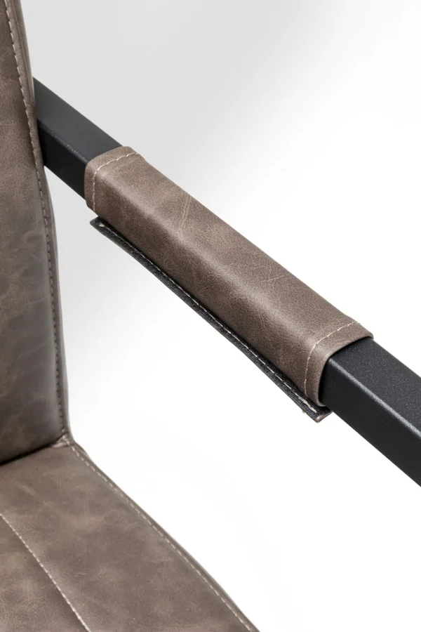 Sedia cantilever Thamos marrone - KARE