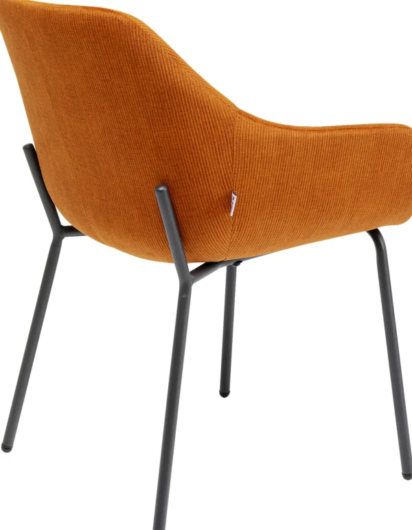 Sedia Con Braccioli Avignon Arancione - KARE