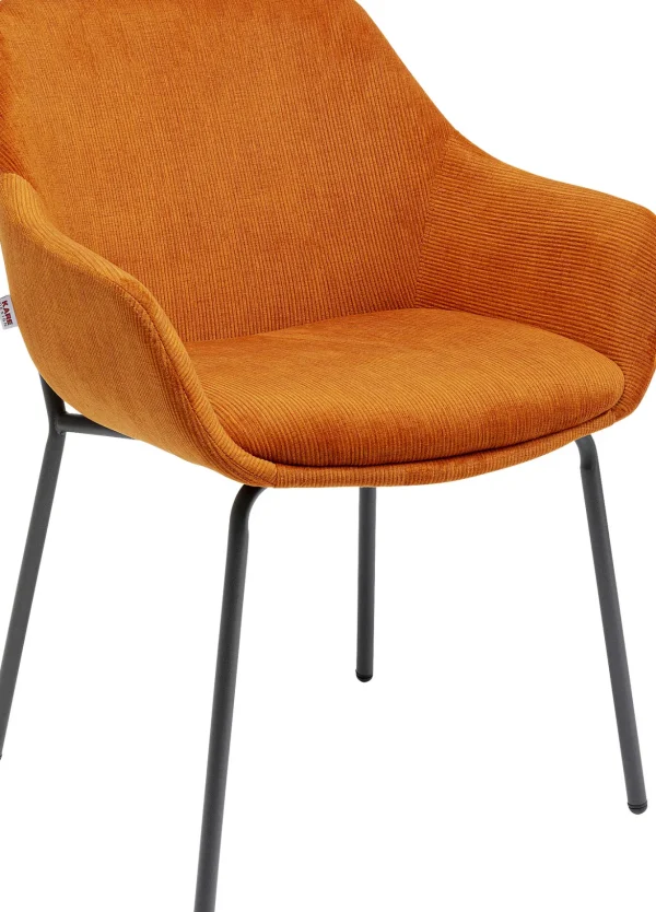 Sedia Con Braccioli Avignon Arancione - KARE