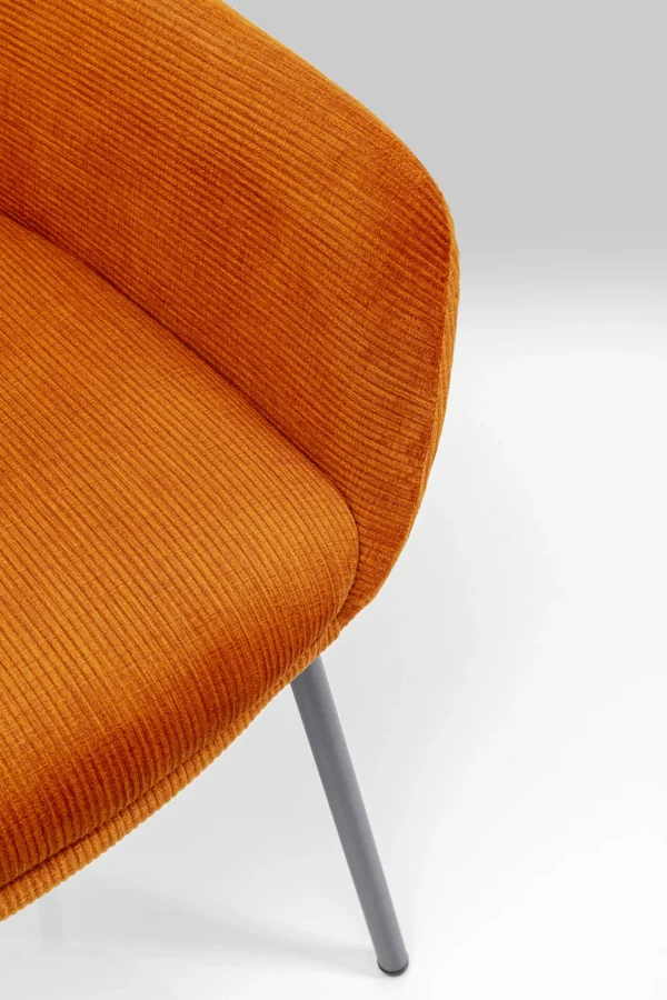 Sedia Con Braccioli Avignon Arancione - KARE