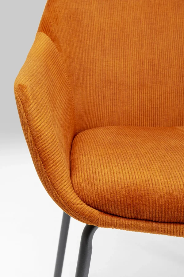 Sedia Con Braccioli Avignon Arancione - KARE