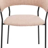 Sedia con braccioli Belle rosa (2/set) - KARE