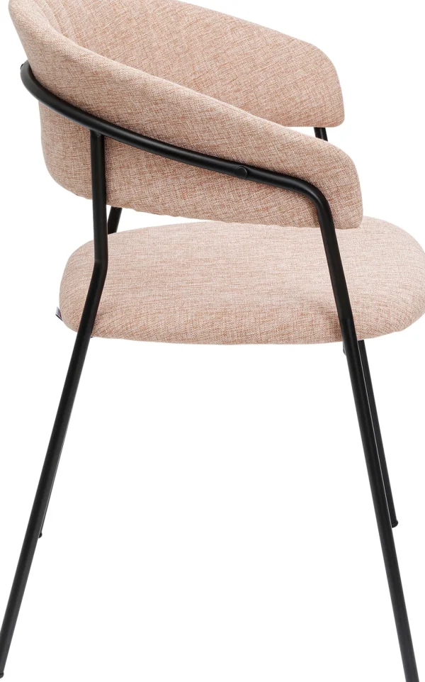 Sedia con braccioli Belle rosa (2/set) - KARE