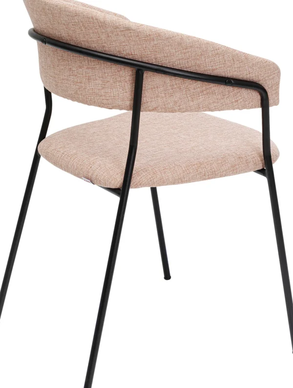 Sedia con braccioli Belle rosa (2/set) - KARE