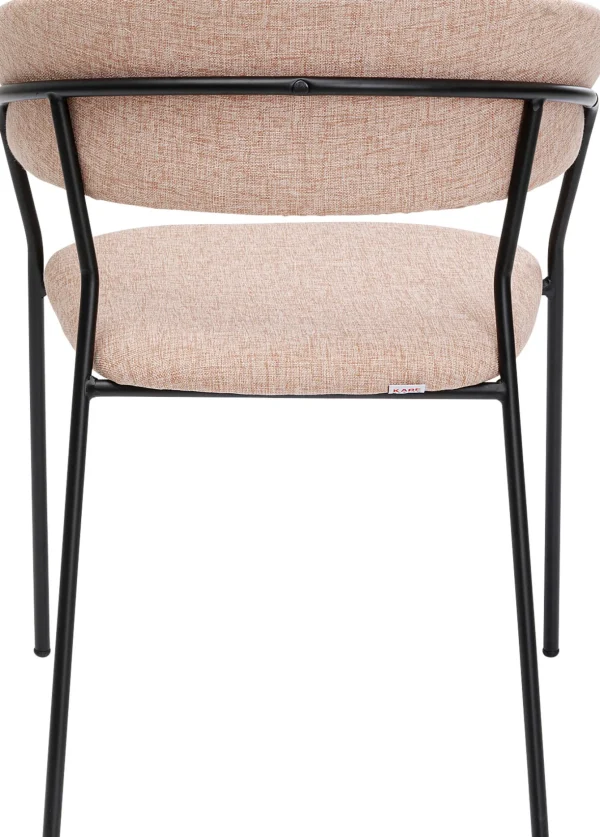 Sedia con braccioli Belle rosa (2/set) - KARE