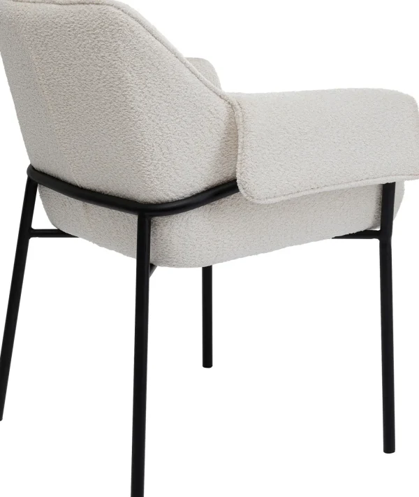 Sedia con braccioli Bess crema - KARE