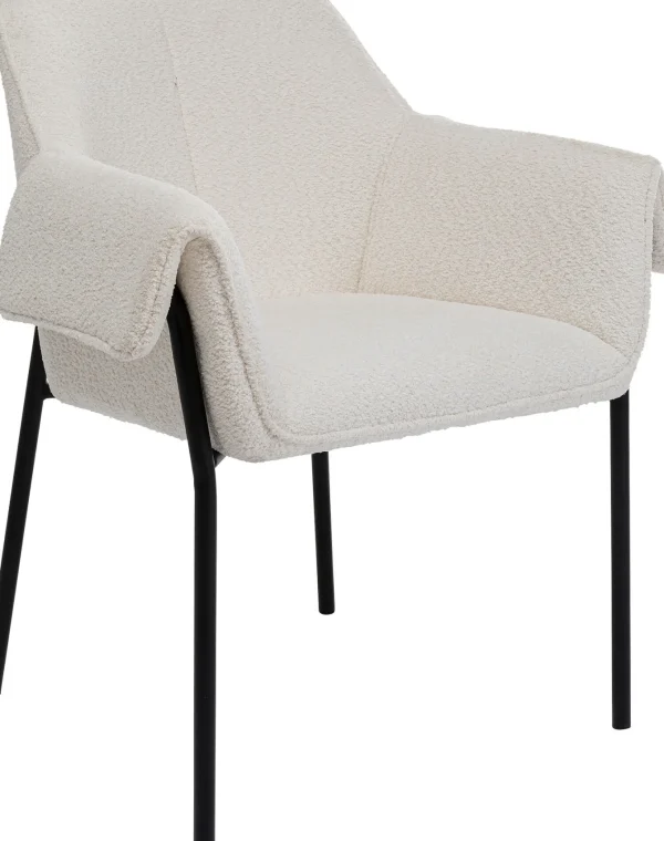 Sedia con braccioli Bess crema - KARE