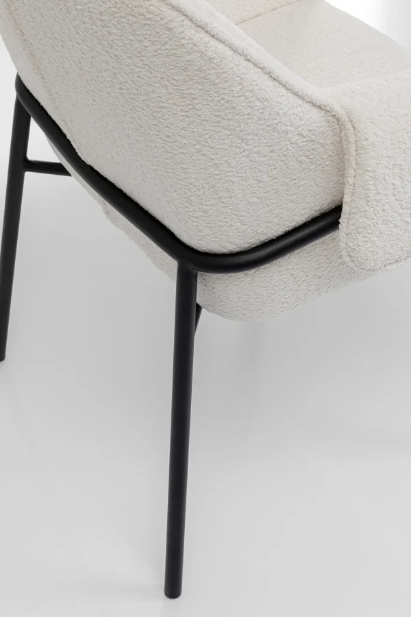 Sedia con braccioli Bess crema - KARE