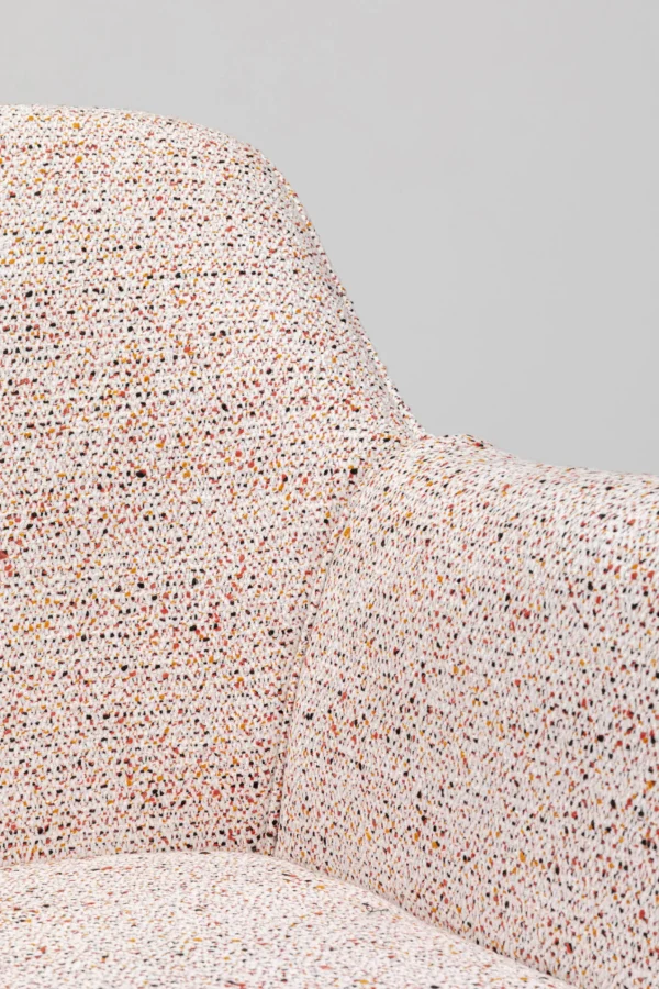 Sedia con braccioli Bess Beige Flitter - KARE