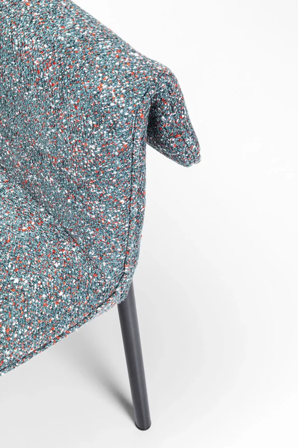 Sedia con braccioli Bess Grey Flitter - KARE