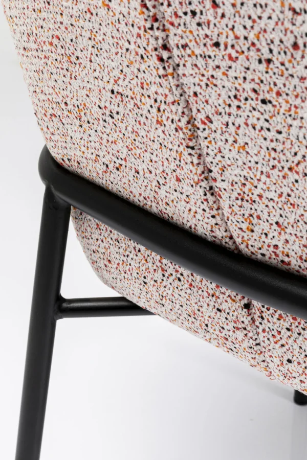 Sedia con braccioli Bess Beige Flitter - KARE
