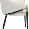 Sedia con braccioli Boulevard bianco - KARE
