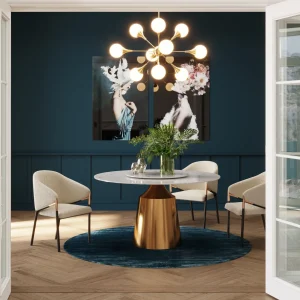 Sedia con braccioli Boulevard bianco - KARE