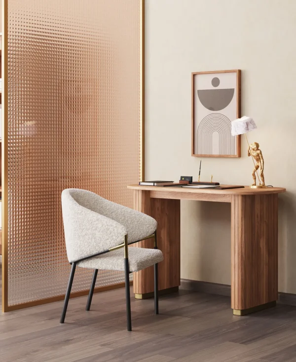Sedia con braccioli Boulevard bianco - KARE